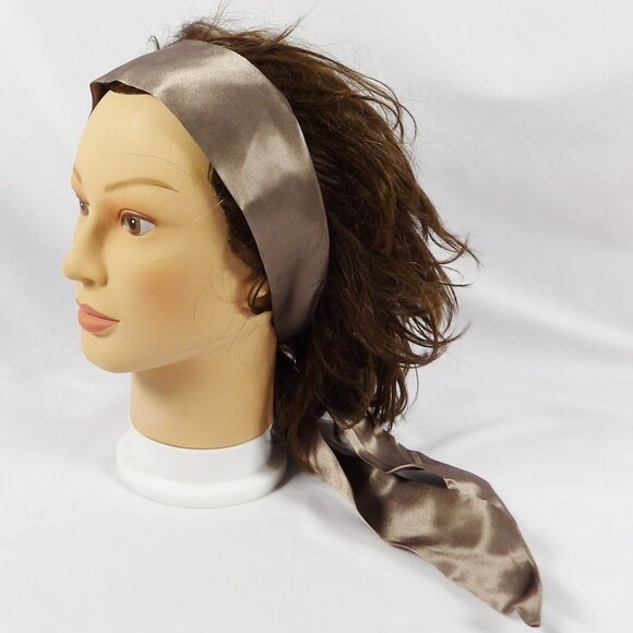 Heather's Closet SET OF 6 Hair Ties or Handbag Scarfs New in Box Taupe Orange - Picture 8 of 9